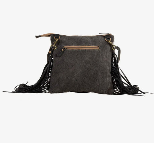Cowhide & leather purse